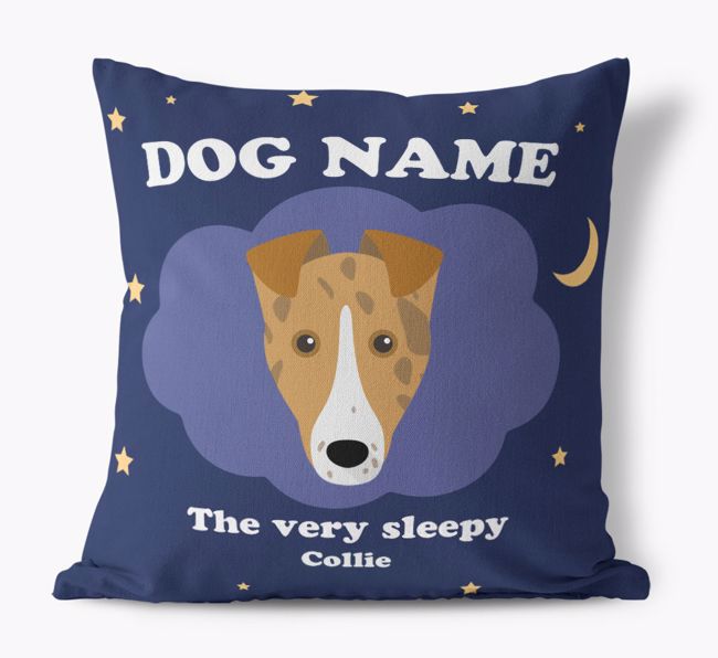 Very Sleepy: Personalised {breedFullName} Canvas Cushion